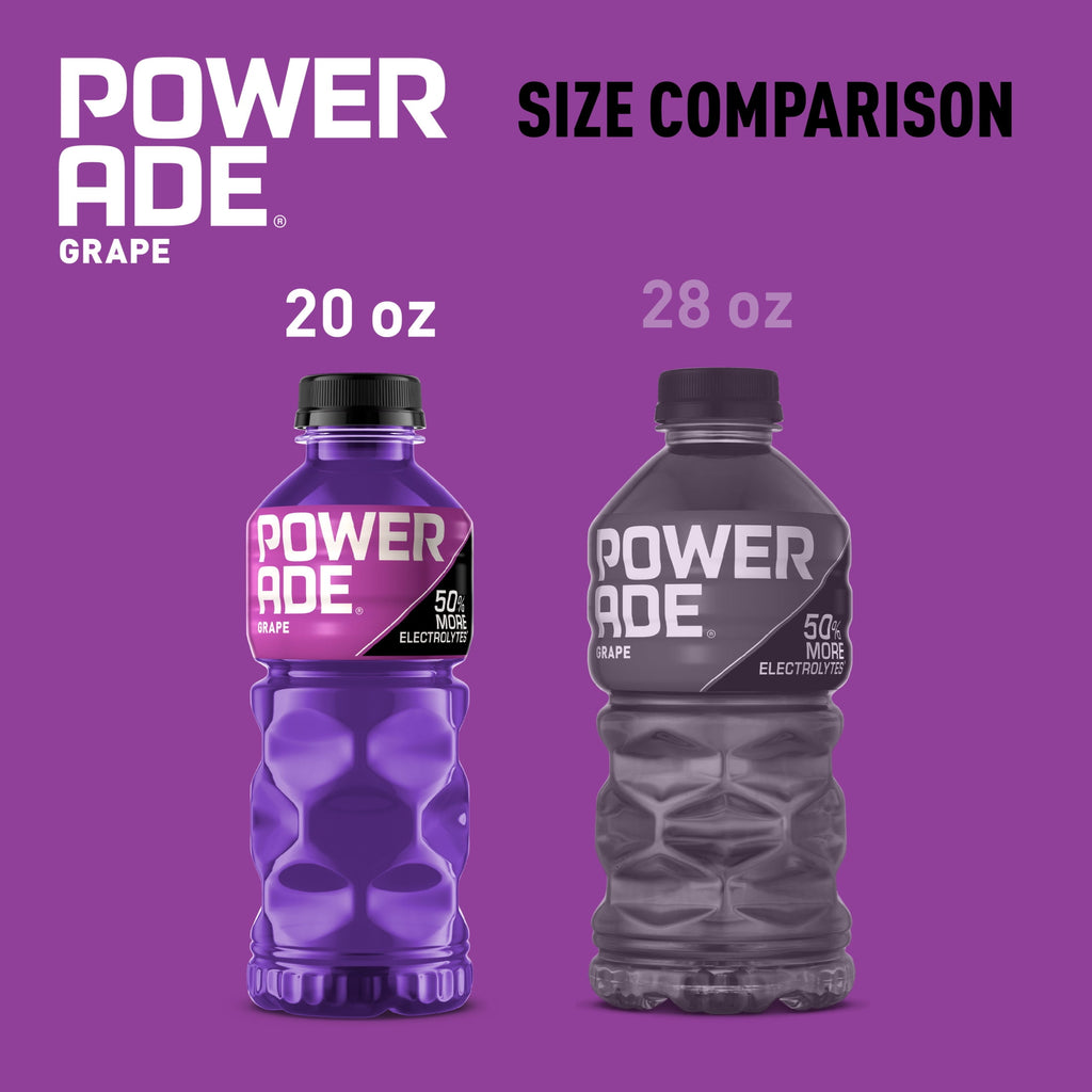 Powerade Grape Electrolyte Sports Drink 20 fl oz 8 Pack