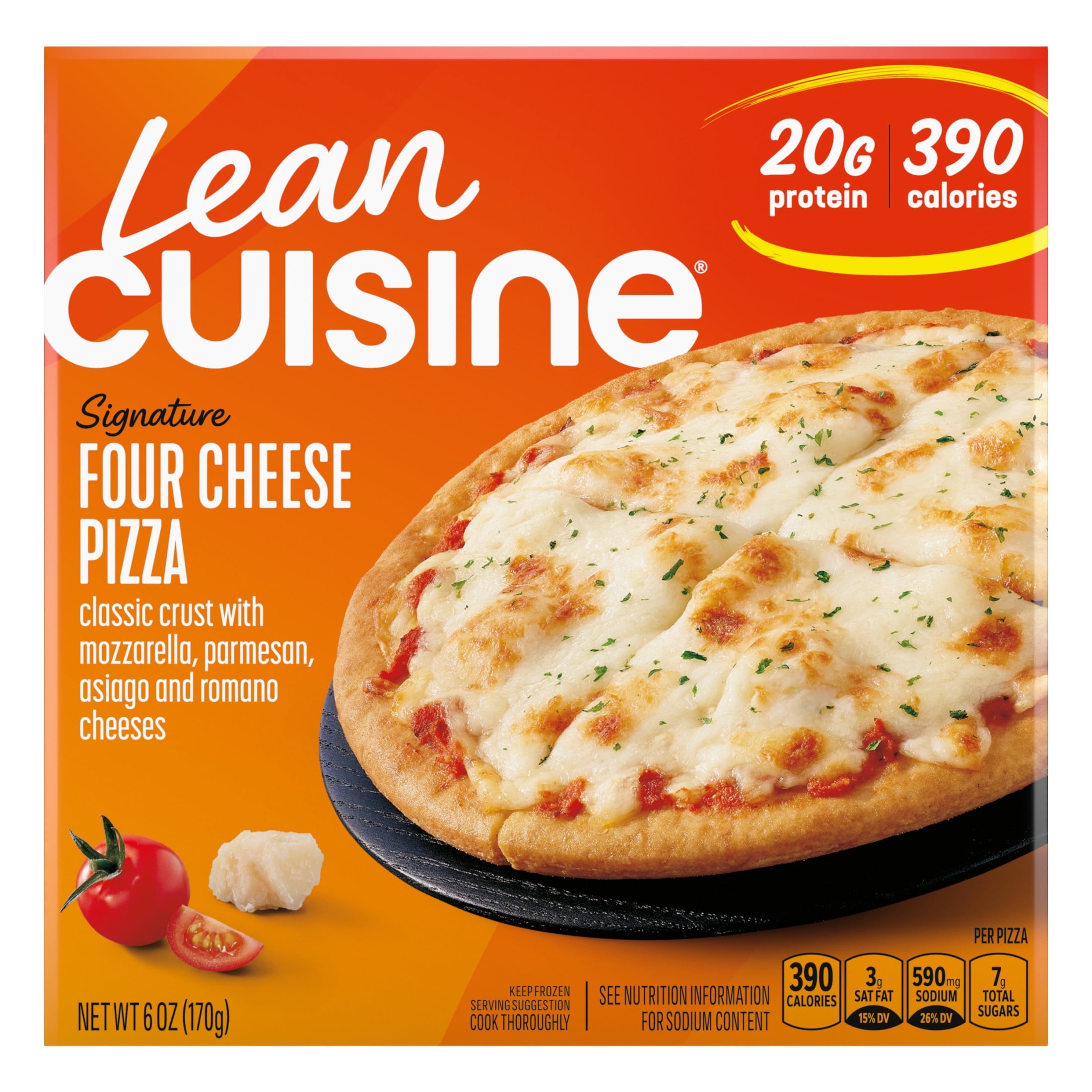 Lean Cuisine Four Cheese Thin Crust Frozen Pizza 6 Oz