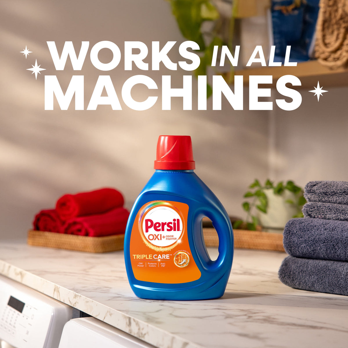 Persil Advanced Clean Oxi+Odor Fighter Liquid Laundry Detergent 34 fl oz 20 Loads