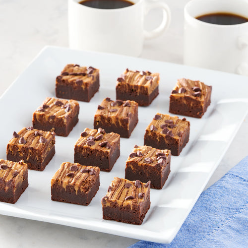 Bite Sized Chocolate Peanut Butter Swirl Brownies 13.3 Oz 12 Count Marketside