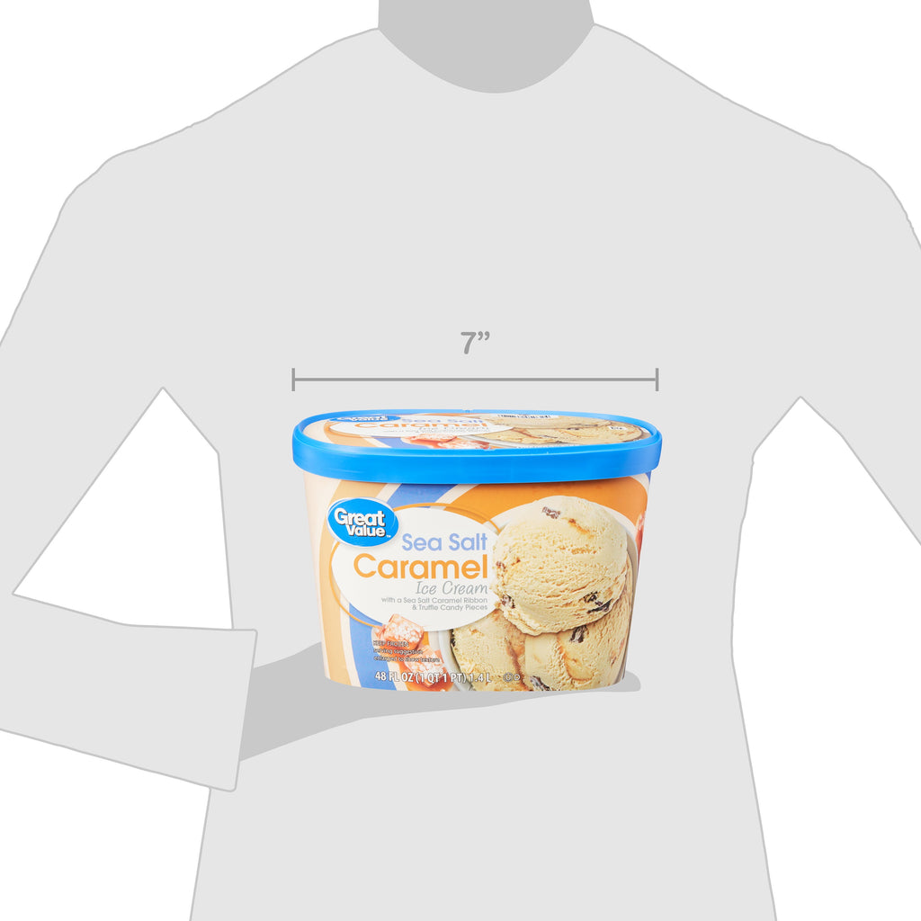 Great Value Sea Salt Caramel Ice Cream 48 Fl Oz