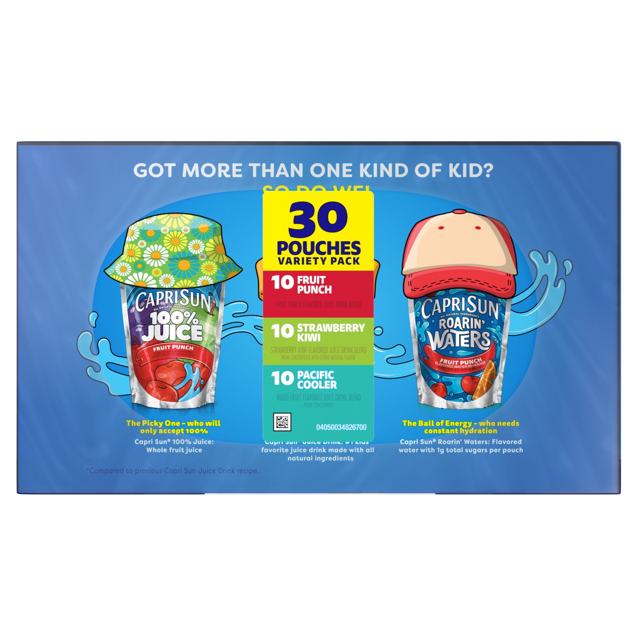 Capri Sun Fruit Punch Variety Juice Drink Blend 6 fl oz 30 Pack