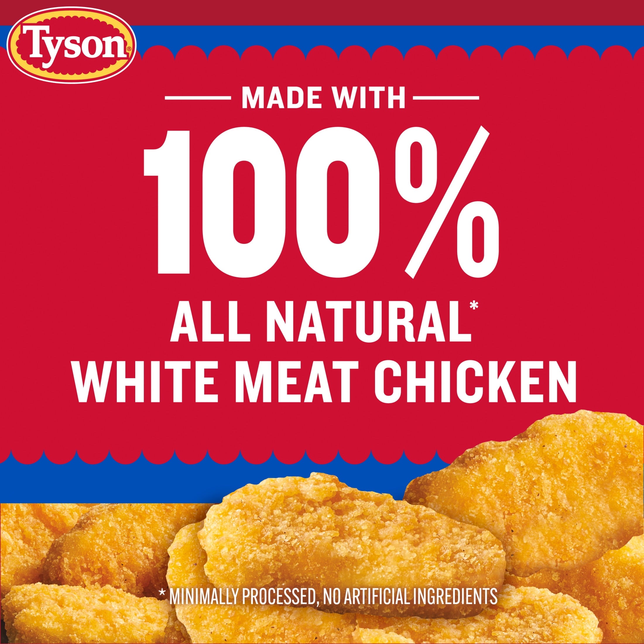 Tyson Frozen White Meat Chicken Nuggets Family Pack 64 Oz