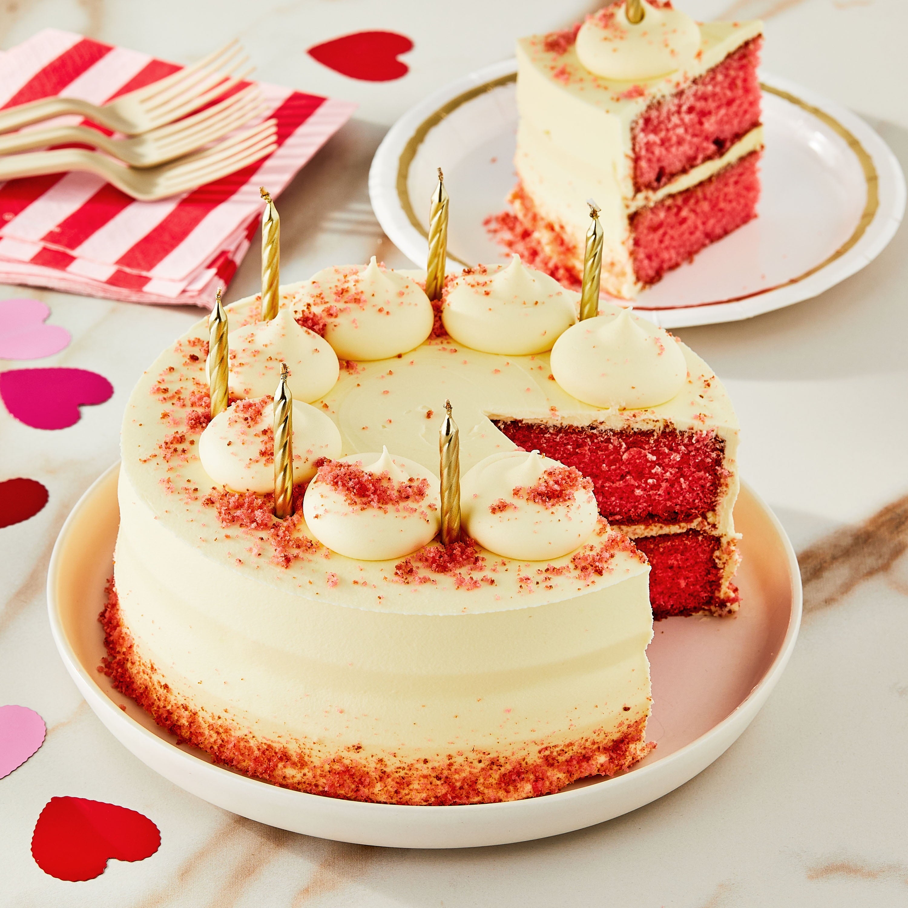 Strawberry Lemon Flavored Cake 35 Oz Serves 12 Freshness Guaranteed