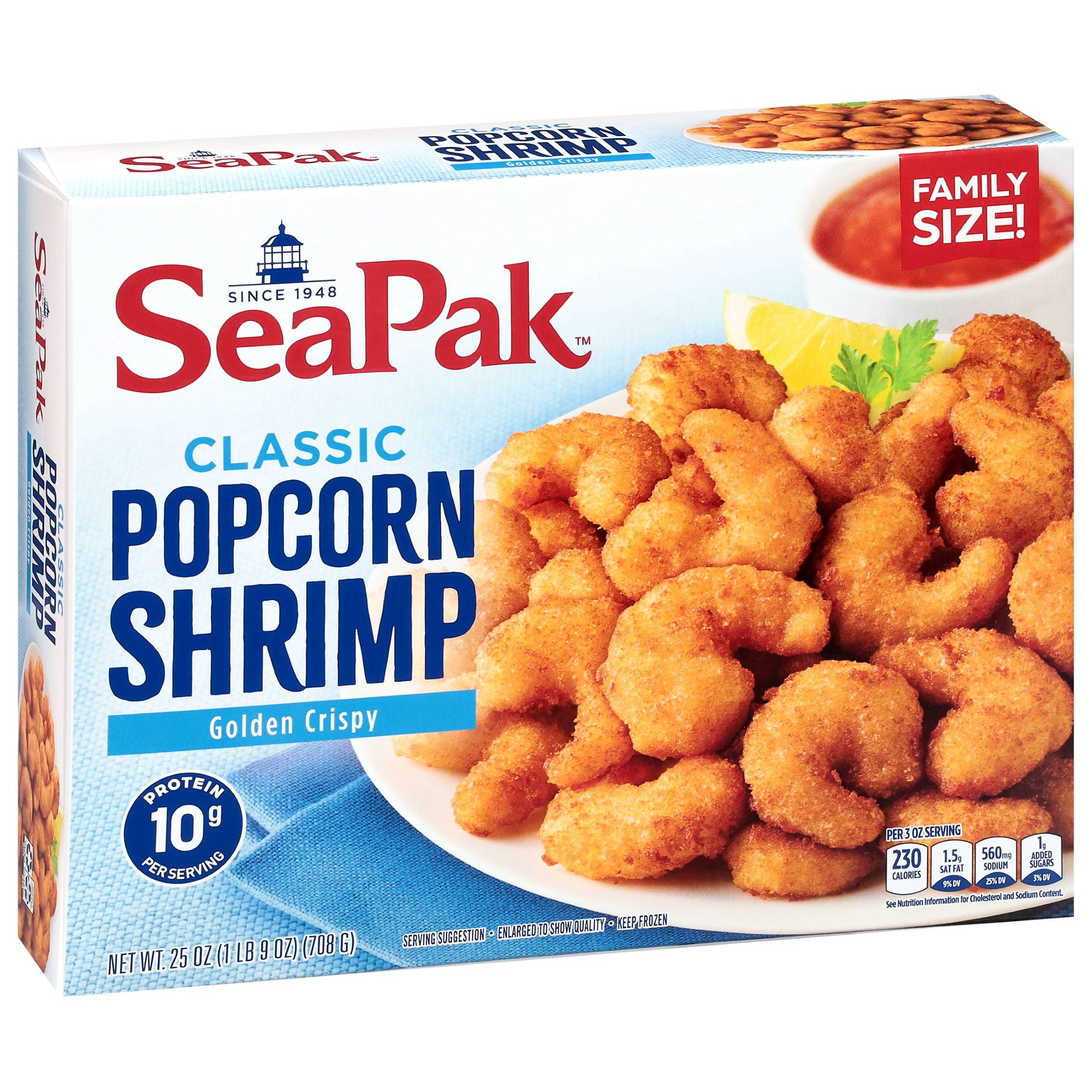 SeaPak Oven Crispy Popcorn Shrimp 25 Oz Frozen Seafood