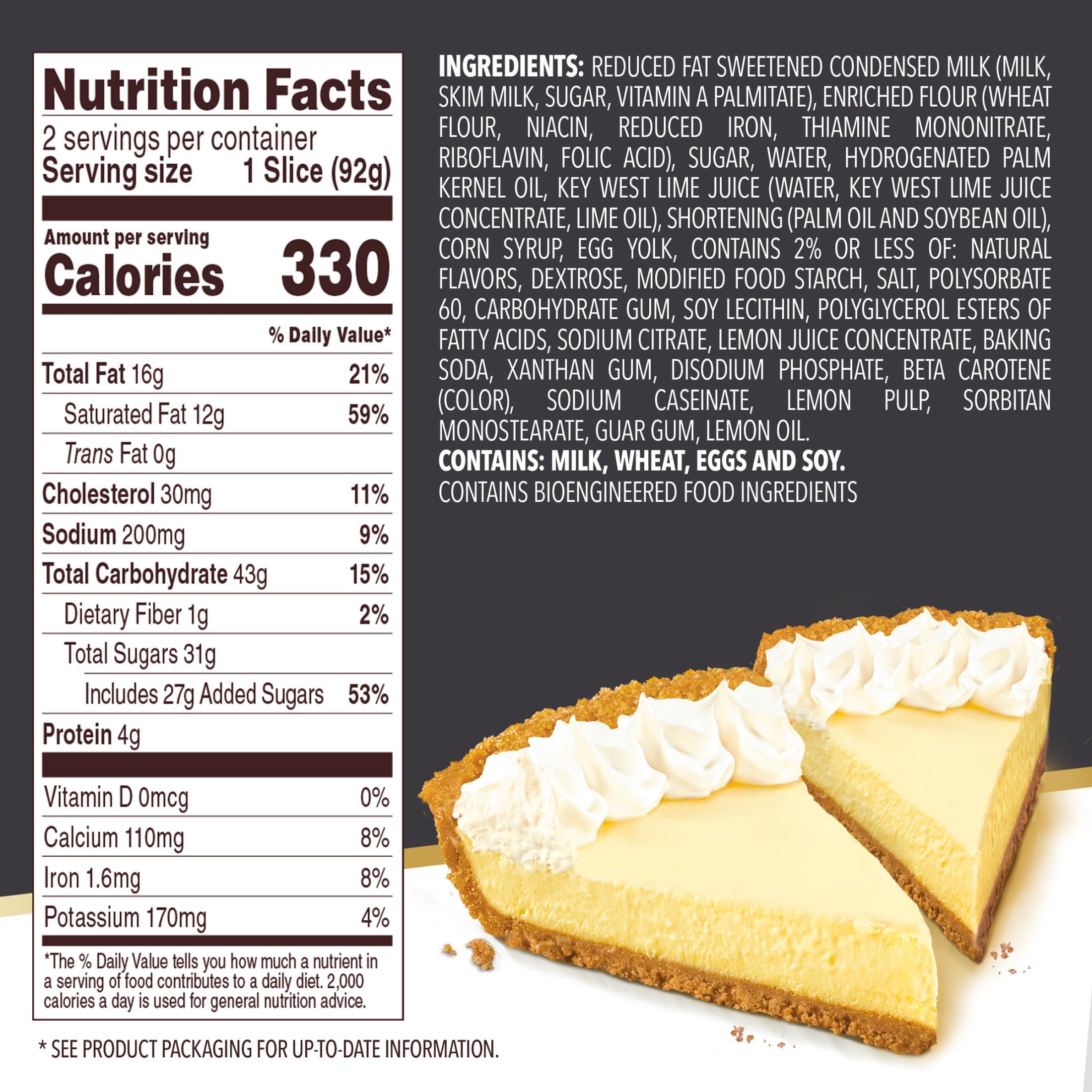 Key Lime Pie Slices 6.5 Oz 2 Pack Edwards