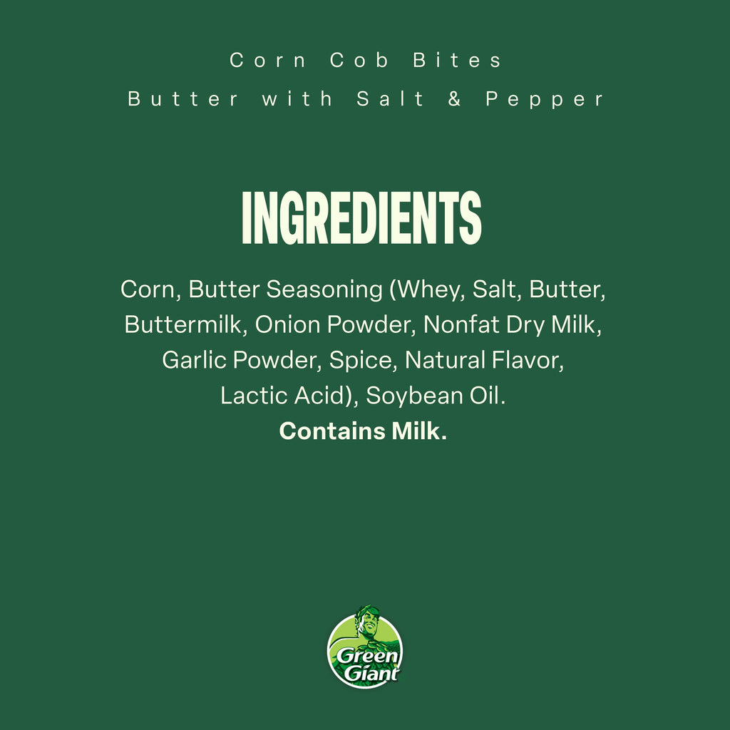 Green Giant Corn Cob Bites Butter Salt & Pepper Frozen 16 Oz