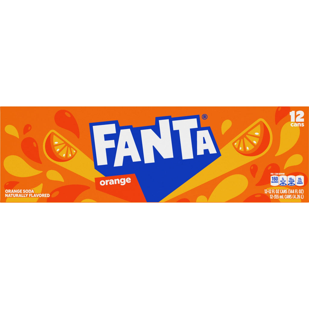 Fanta Orange Soda Pop Fridge Pack Cans 12 Fl Oz 12 Pack