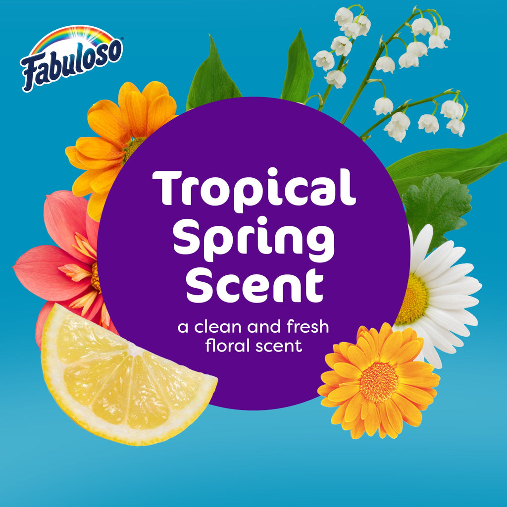 Fabuloso 2X Concentrated Multi-Purpose Cleaner Tropical Spring Scent 56 fl oz