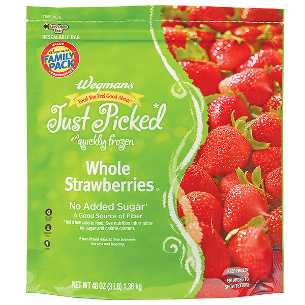 Wegmans Frozen Whole Strawberries Family Pack 48 oz