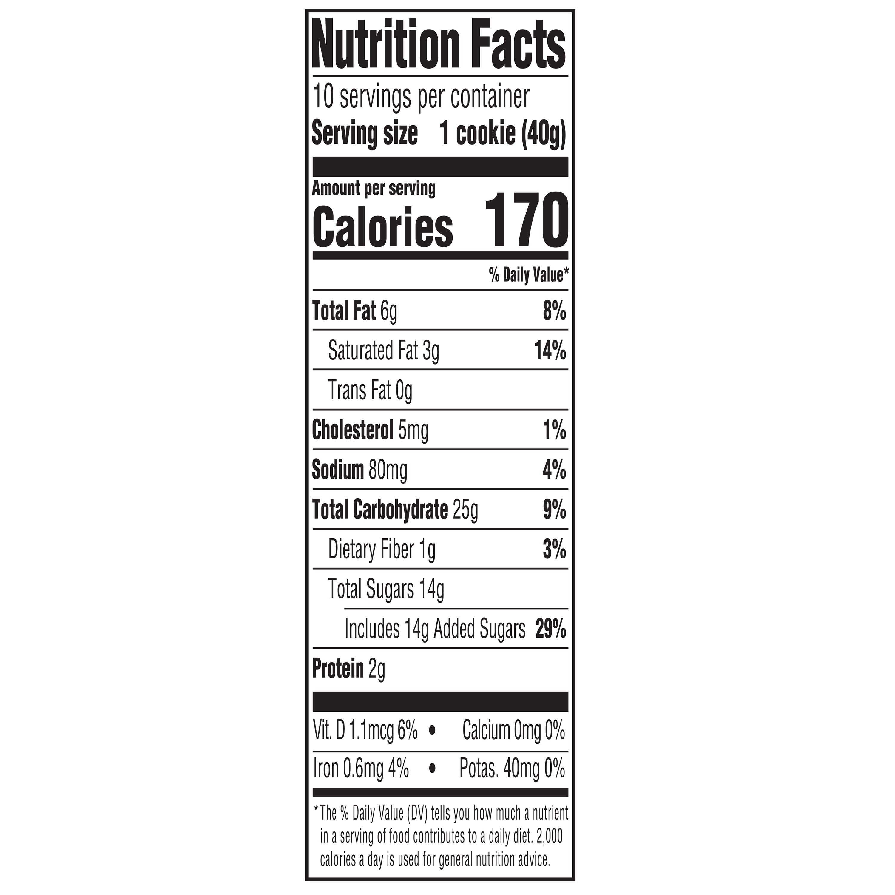 Chocolate Chip Baked Cookies 14 Oz 10 Count Freshness Guaranteed