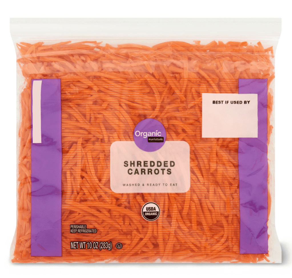 Organic Shredded Carrots Fresh 10 Oz Bag