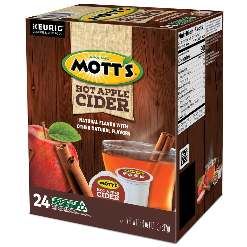 Mott's Hot Apple Cider K-Cup Pods 24 Count