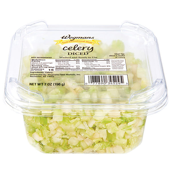 Wegmans Cleaned & Cut Diced Celery 7 oz