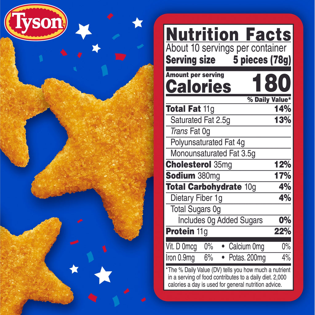 Tyson Chicken Nuggets Celebrating USA 250 Years Frozen 27 Oz