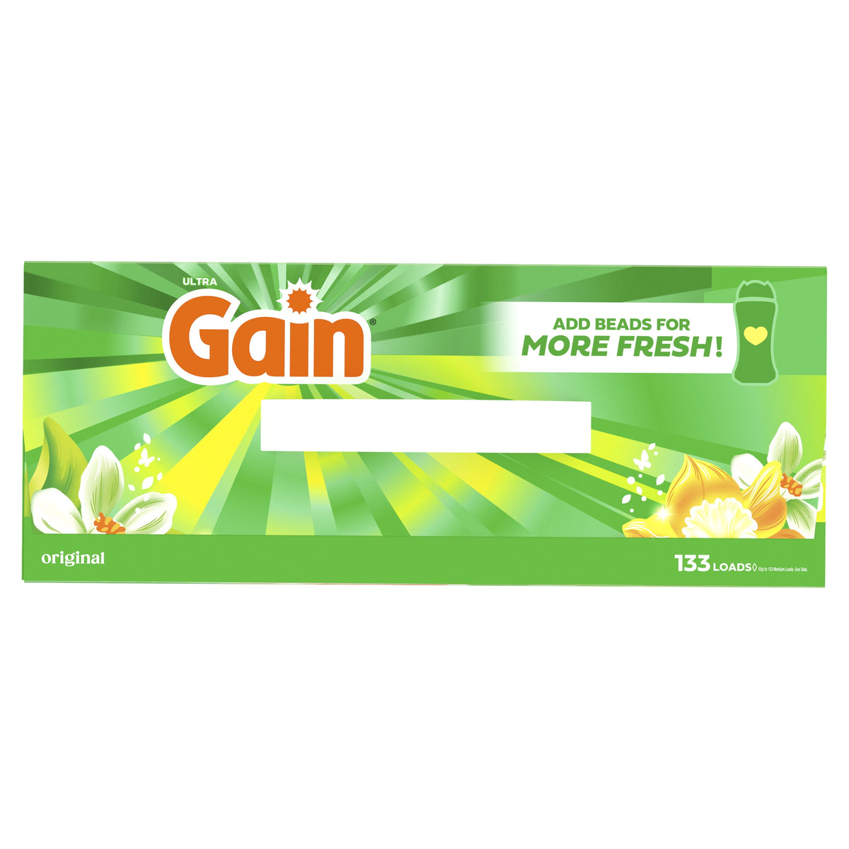 Gain Powder Laundry Detergent Original Scent 123 oz 133 Loads