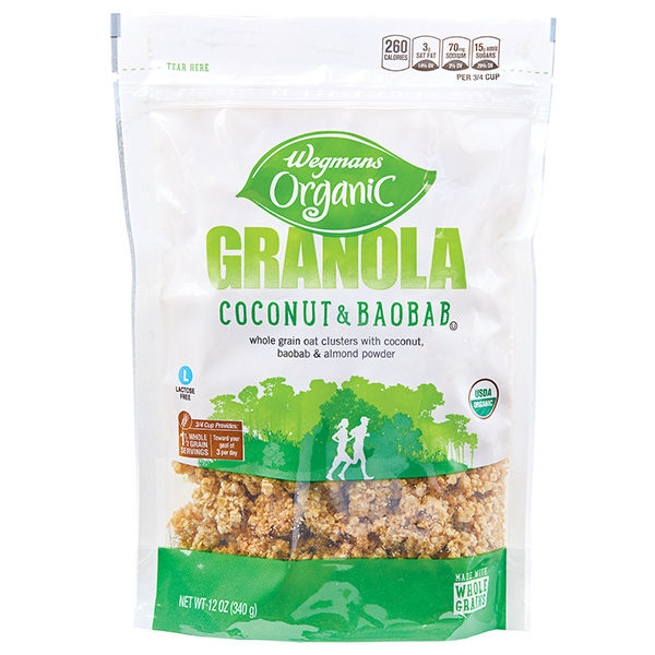Wegmans Organic Coconut & Baobab Granola 12 oz
