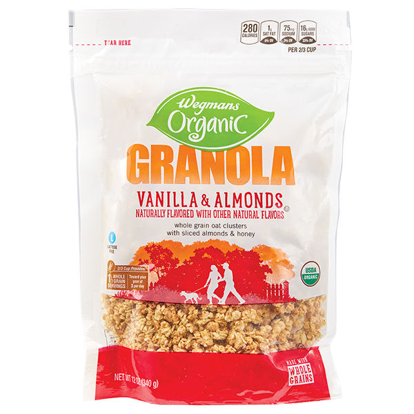 Wegmans Organic Vanilla & Almonds Granola 12 oz