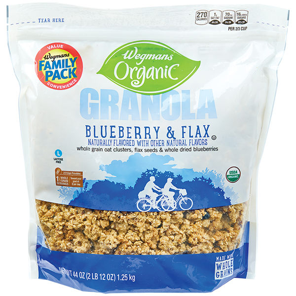 Wegmans Organic Blueberry & Flax Granola 16 oz