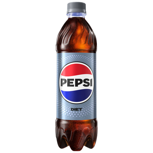 Diet Pepsi Cola Soda Pop Bottles 16.9 Fl Oz 12 Pack