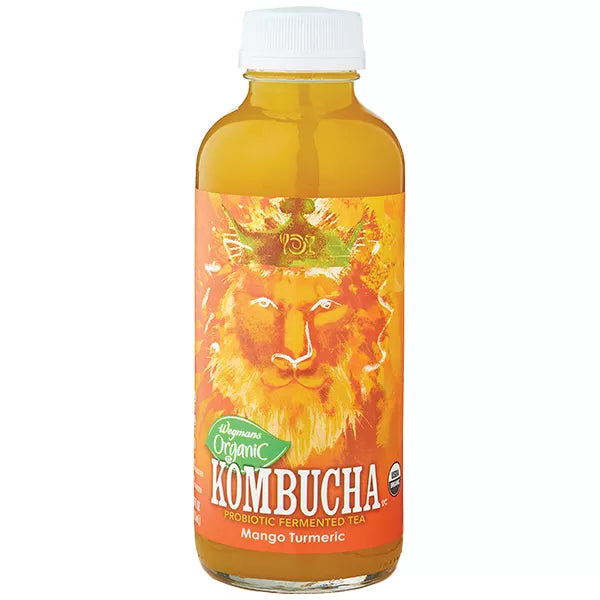 Wegmans Organic Mango Turmeric Kombucha 16 fl. oz.