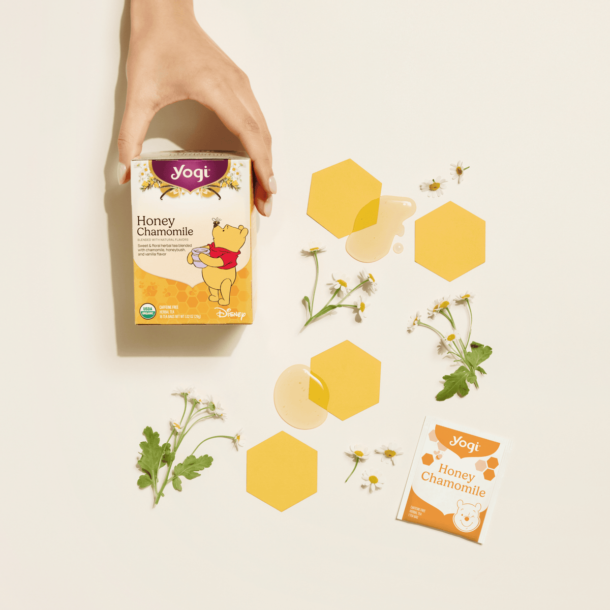 Yogi Honey Chamomile Caffeine-Free Organic Herbal Tea Bags 16 Count