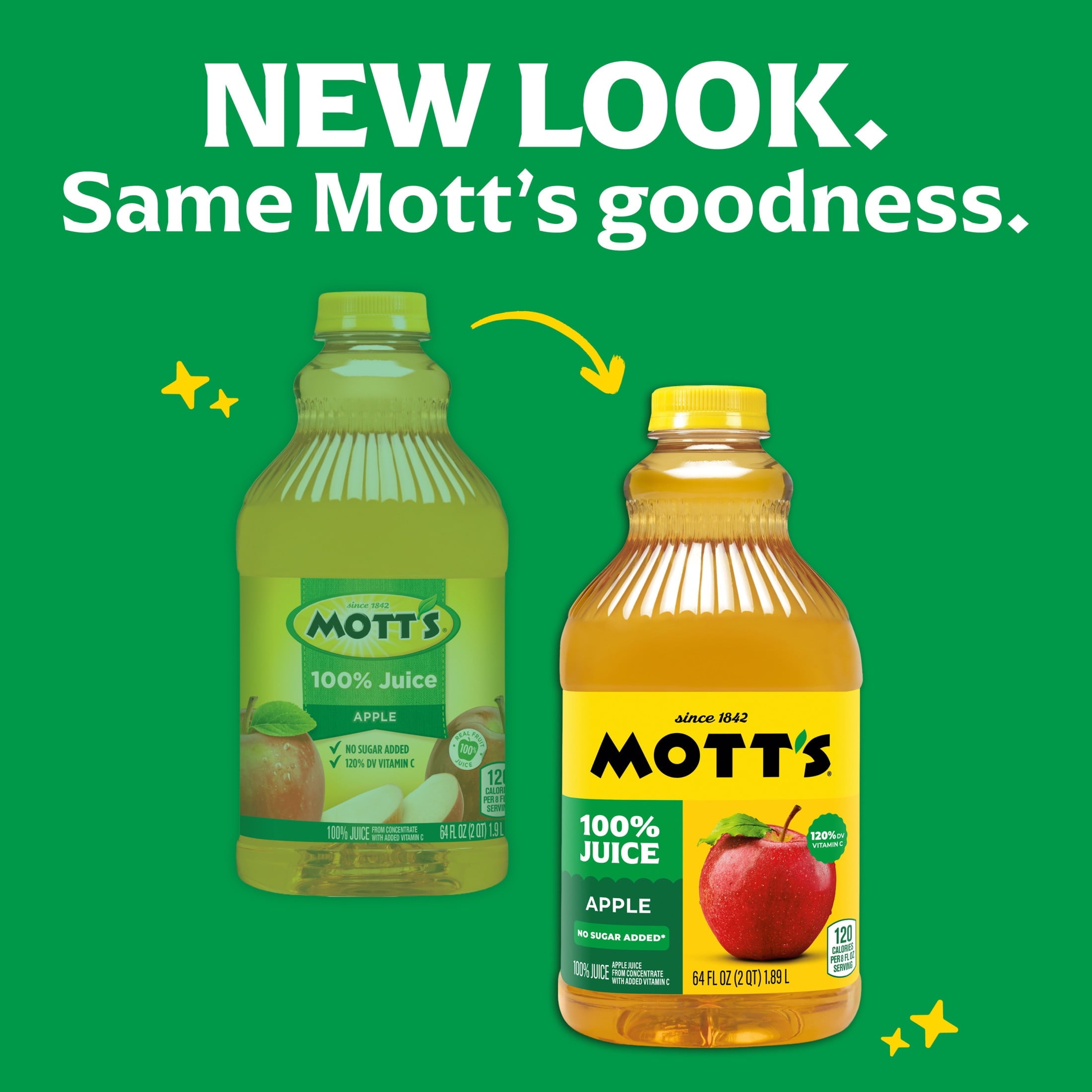 Mott's 100% Apple Juice Pulp-Free 64 fl oz Bottle
