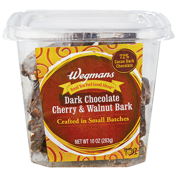 Wegmans Dark Chocolate Cherry & Walnut Bark 7 Oz