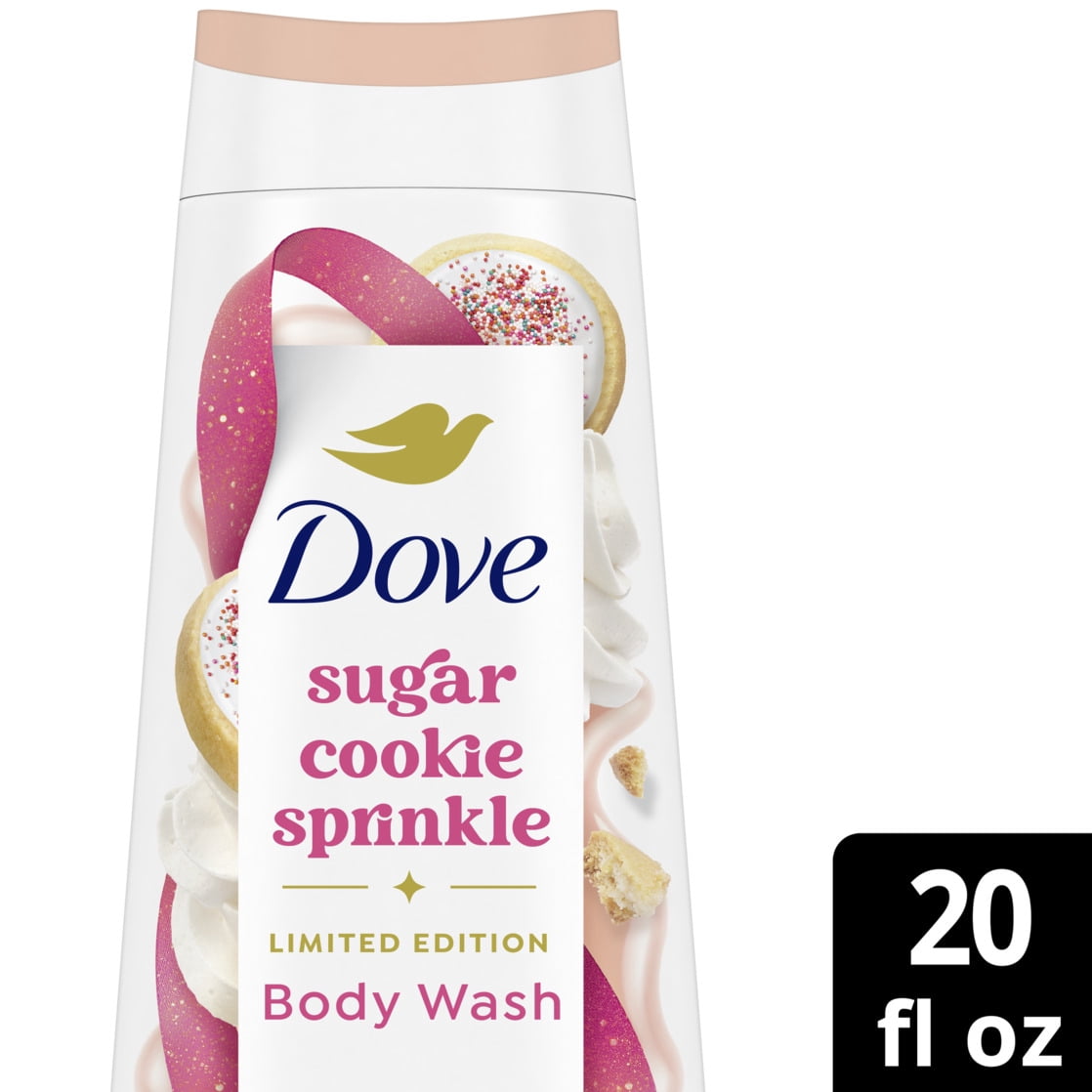 Dove Limited Edition Holiday Treats Body Wash Sugar Cookie Sprinkle Moisturizing Cleanser 20 fl oz
