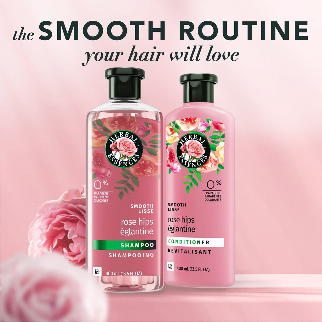 Herbal Essences Smooth Collection Rose Hips Shampoo & Conditioner Set 13.5 fl oz Each