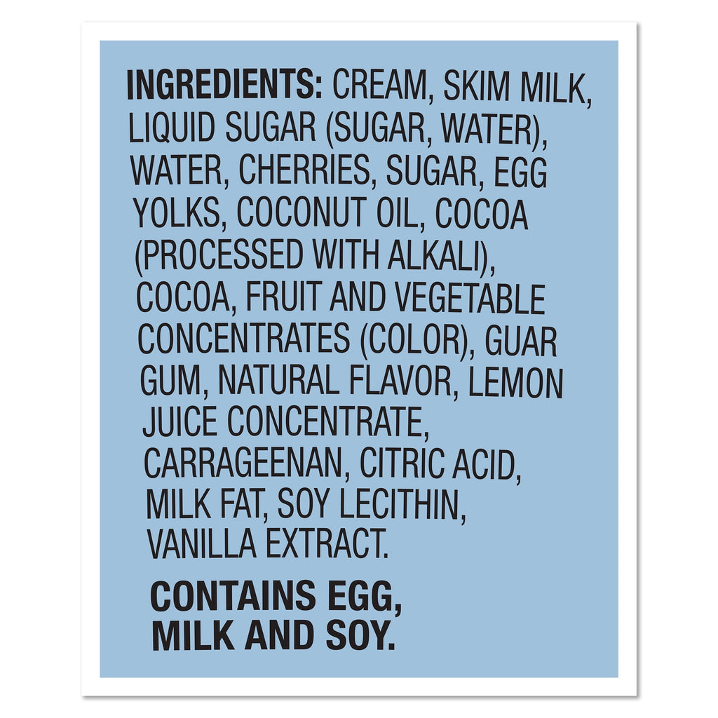Ben & Jerry's Cherry Garcia Cherry Fudge Flakes Ice Cream Pint 16 Oz