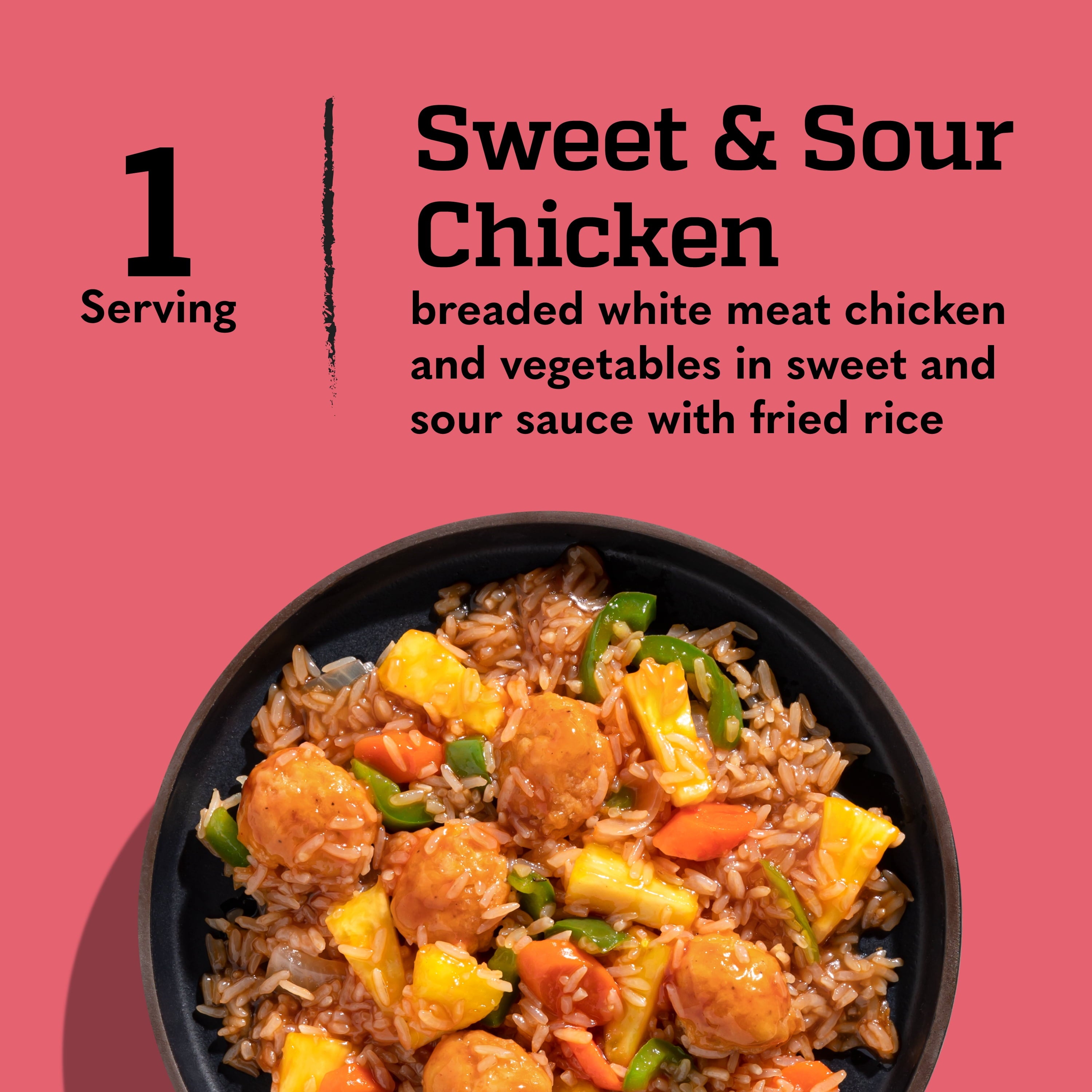 Tai Pei Sweet & Sour Chicken with Vegetable Rice Frozen Meal 11 Oz