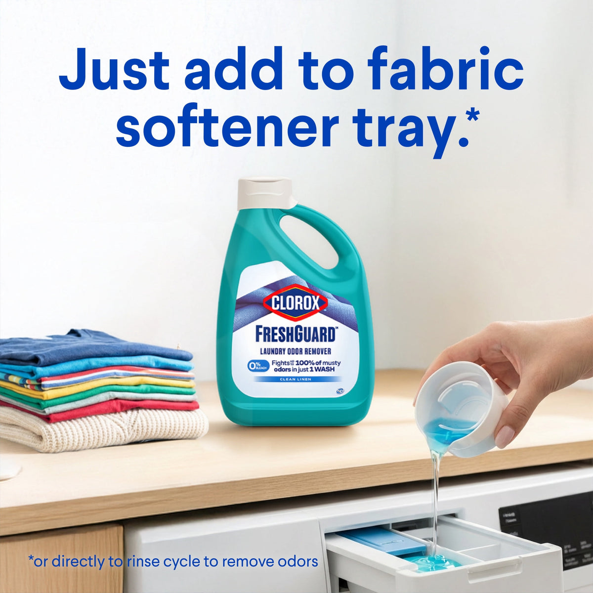 Clorox Fresh Guard Laundry Odor Remover Clean Linen Scent 42 fl oz
