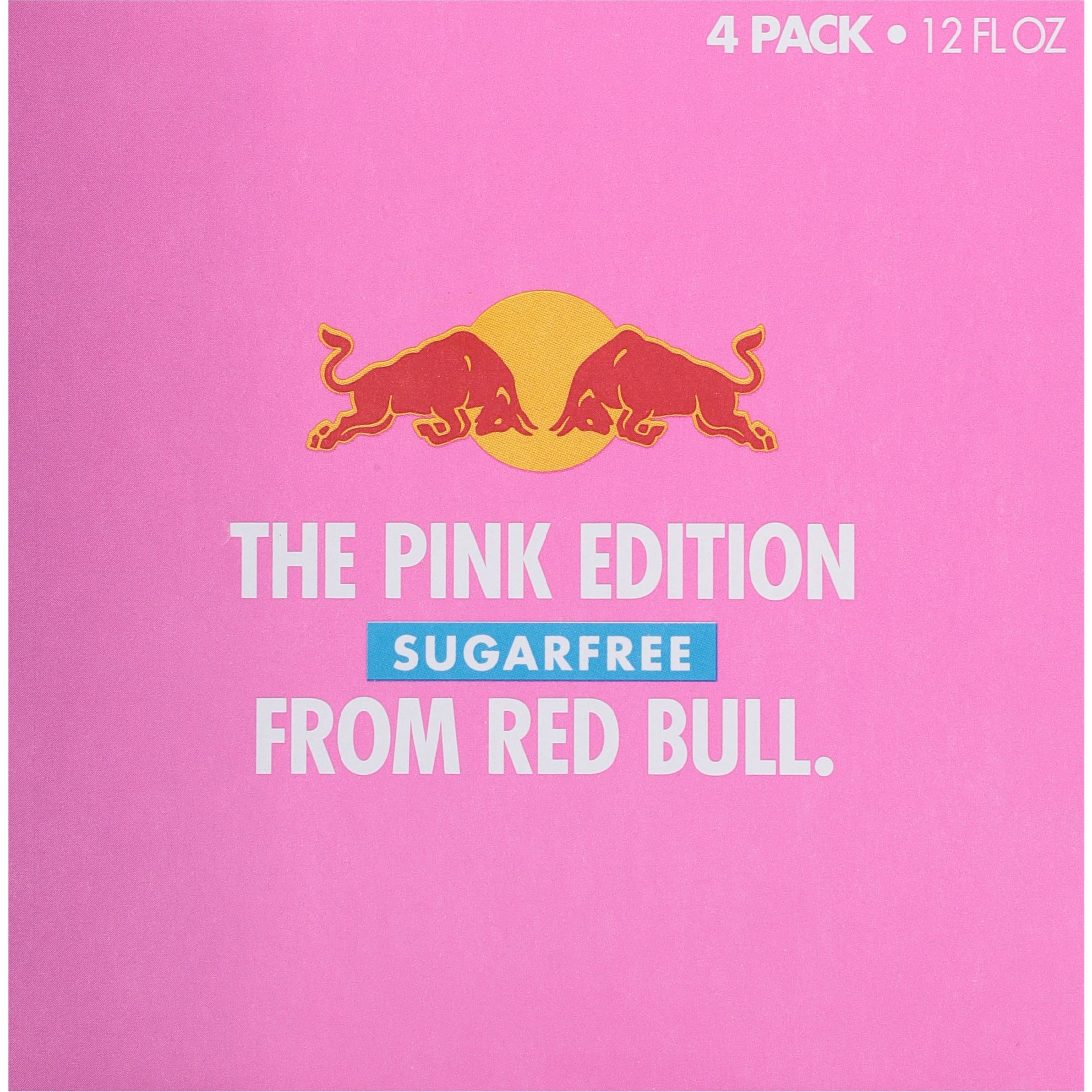 Red Bull Pink Edition Sugar Free Wild Berries Energy Drink 12 fl oz 4 Pack Cans