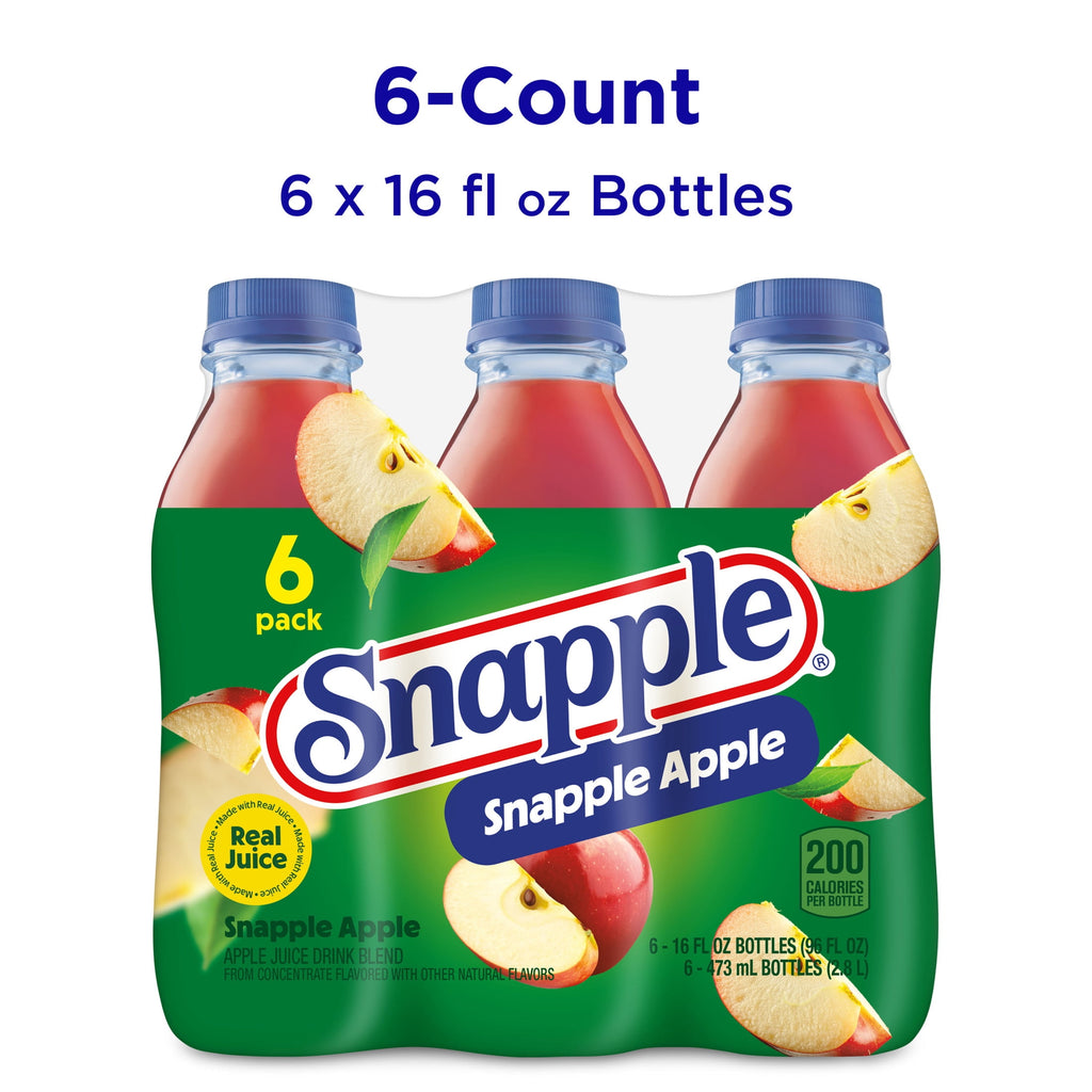 Snapple Apple Juice Drink 16 fl oz 6 Pack