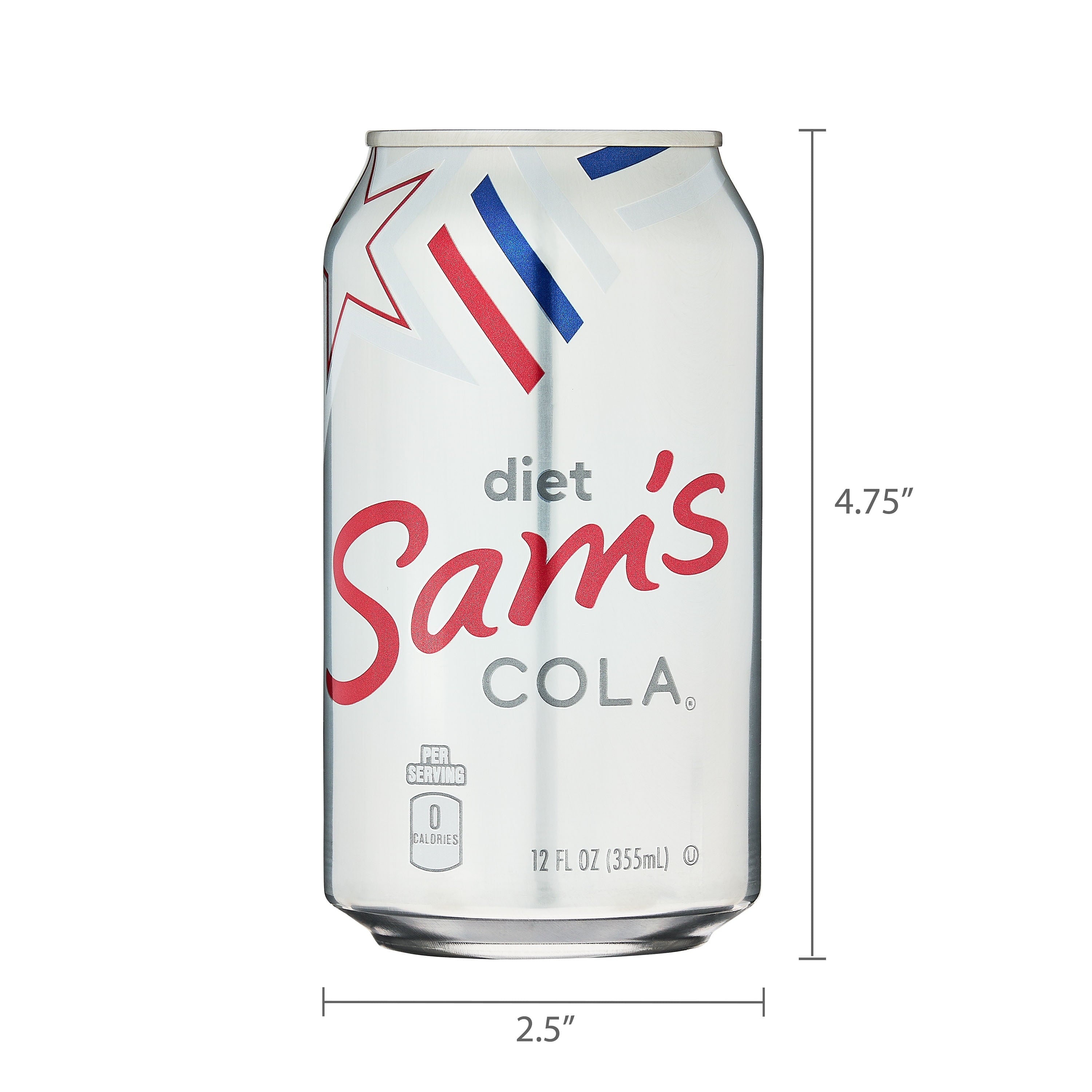 Sam's Choice Diet Cola Soda Pop Cans 12 fl oz 12 Pack