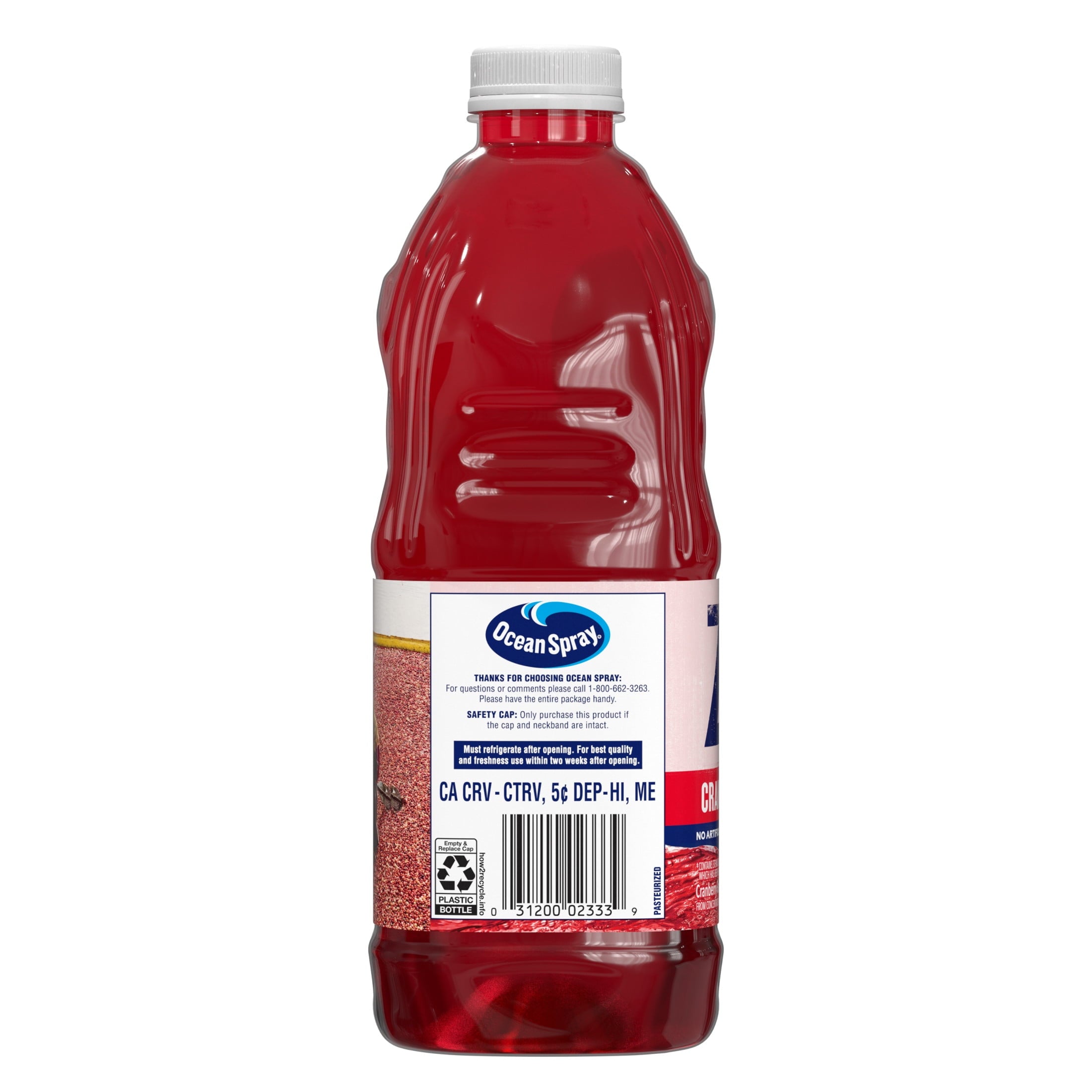 Ocean Spray ZERO Sugar Cranberry Juice Drink 64 fl oz Bottle