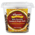 Wegmans Dark Chocolate Cashew & Ginger Bark 10 Oz