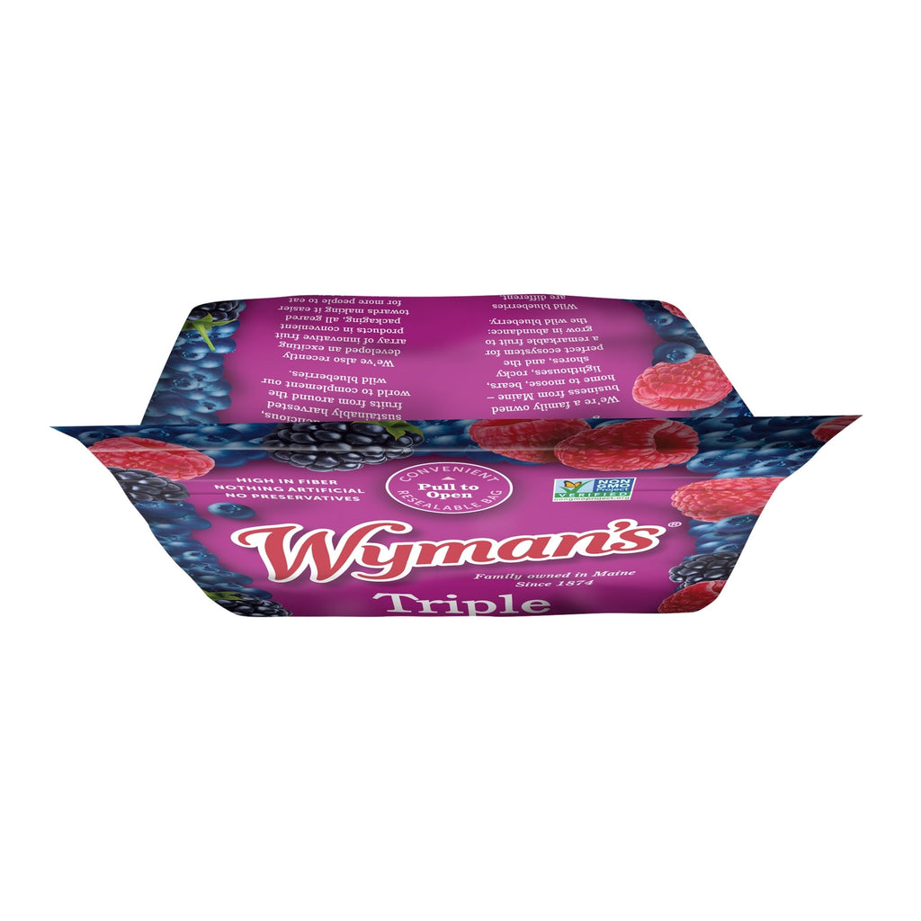 Wyman's Triple Berry Blend Frozen Blueberries Blackberries Raspberries 48 Oz