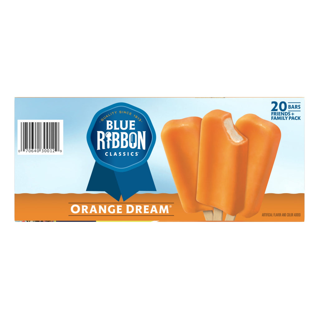 Blue Ribbon Classics Orange Dream Frozen Dessert Bars 20 Count 45 Fl Oz