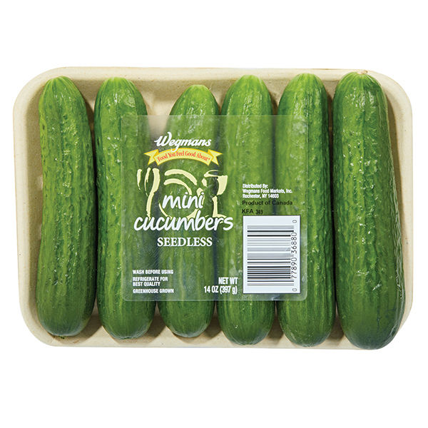 Wegmans Mini Seedless Cucumbers 14 oz