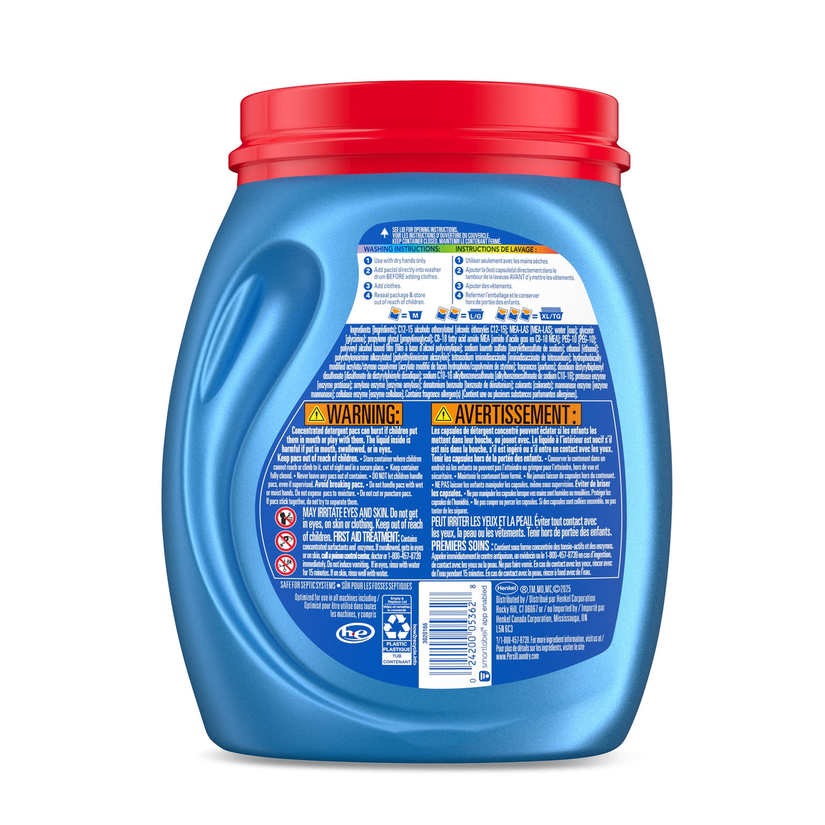 Persil Ultra Pacs Advanced Clean Laundry Detergent Oxi+Odor Power 32 Count