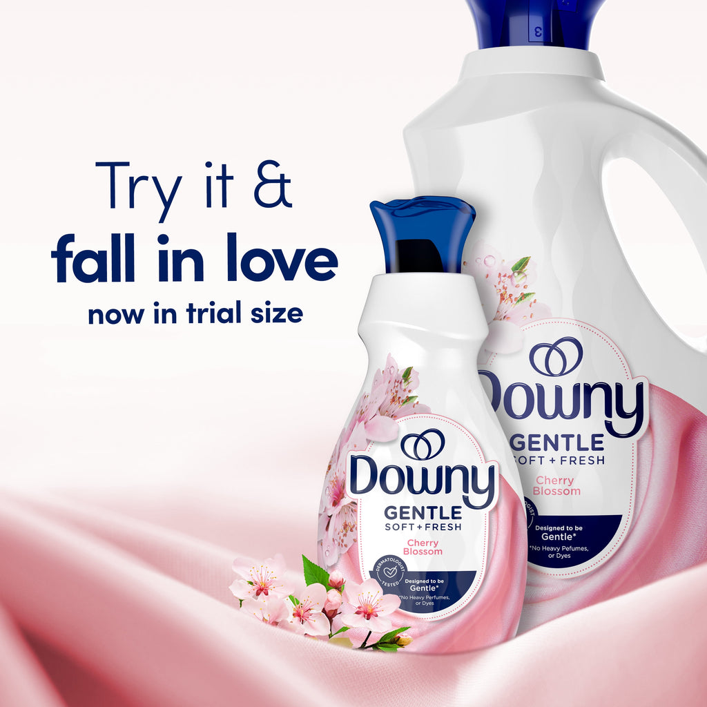 Downy Gentle Soft + Fresh Liquid Fabric Softener Cherry Blossom Scent 44 fl oz 66 Loads