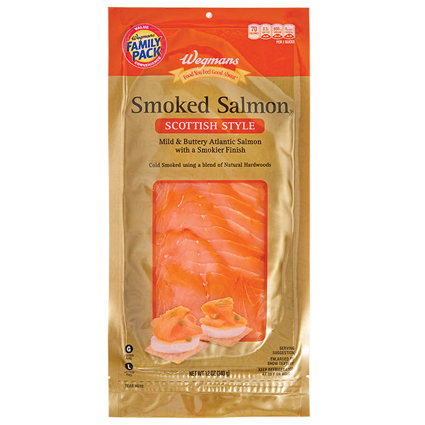 Wegmans Smoked Scottish Style Salmon Family Pack 12 Oz