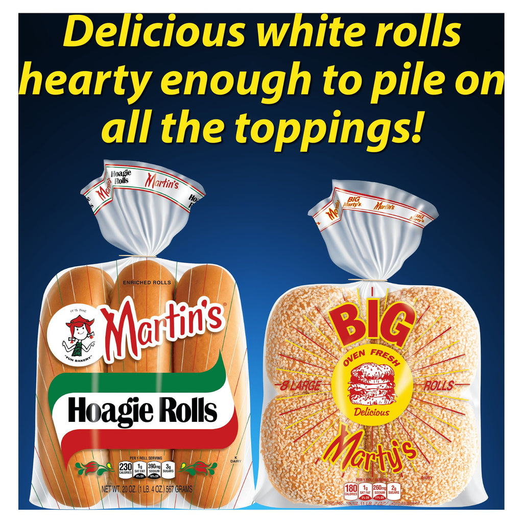 Martin's Hoagie Rolls 6 Count 20 Oz