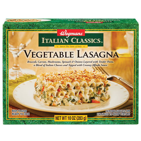 Wegmans Frozen Vegetable Lasagna Meal for 1