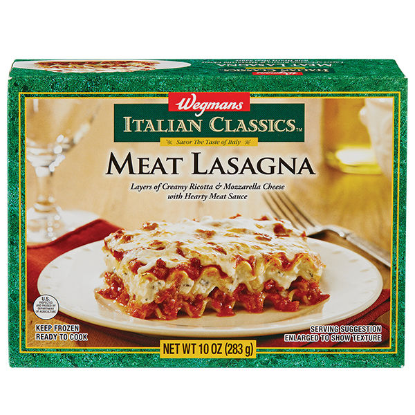 Wegmans Frozen Meat Lasagna Pasta Meal for 1 10 Oz