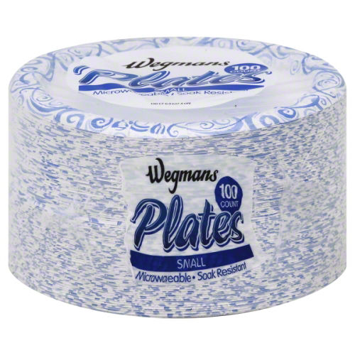 Wegmans Paper Plates Small 6.8 Inch 17.4 Cm 50 Count