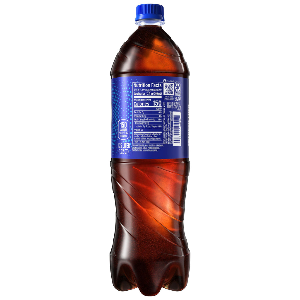 Pepsi Cola Soda Pop 1.25 Liter Bottle