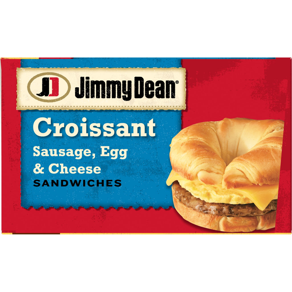 Jimmy Dean Sausage Egg & Cheese Croissant Frozen Sandwich 54 Oz 12 Count